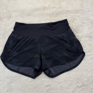 Lululemon Athletica Black Camo Athletic Shorts